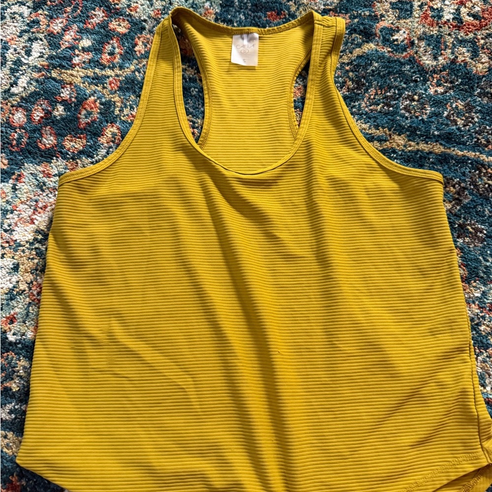 Calla Yellow Sleeveless Women's Top